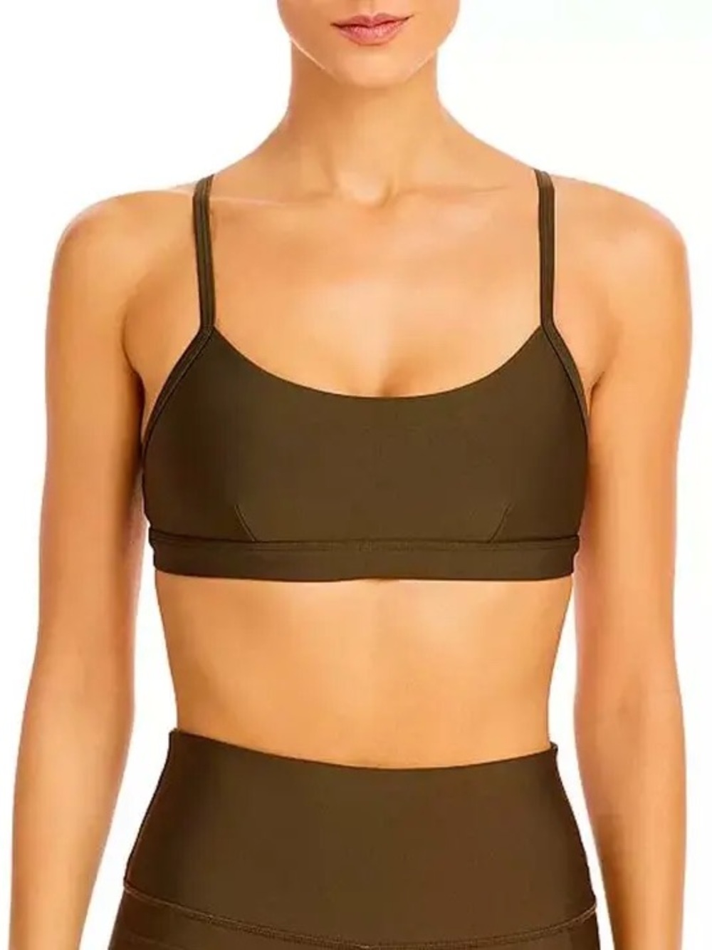ALO Airlift Intrigue Olive Bra